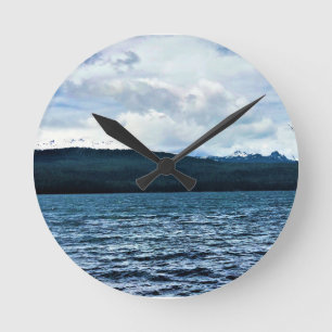 Odell Lake, OR Runde Wanduhr