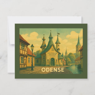 Odense Dänemark Literarisch Postkarte