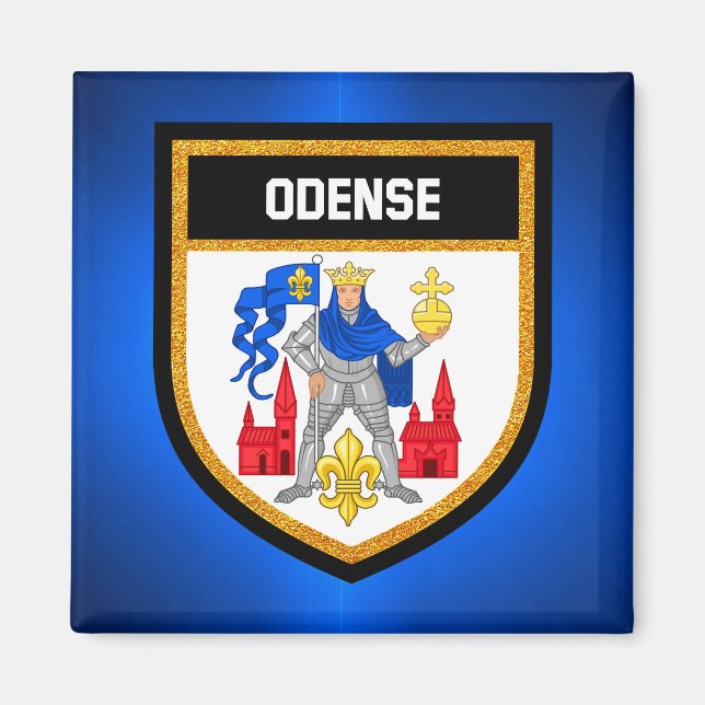 Odense Flag Magnet (Vorne)
