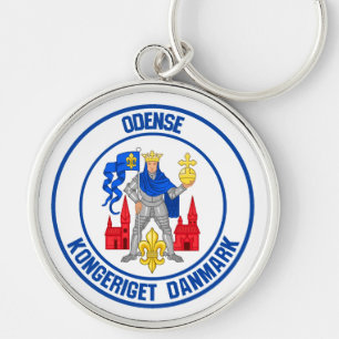 Odense Round Emblem Schlüsselanhänger