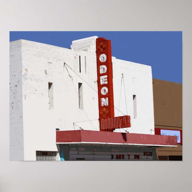Odeon Theater, Tucumcari, New Mexico Poster (Vorne)