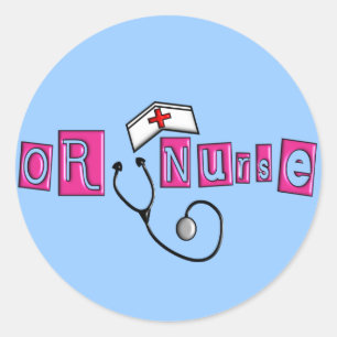 ODER Krankenschwester-Geschenke Runder Aufkleber