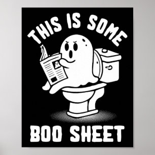 Oder Leckerei Spooky Ghost, das ist ein Boo-Sheet  Poster