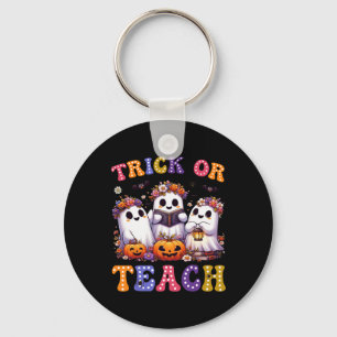 Oder lehrt Halloween Ghost Pumpkin Spooky Teacher Schlüsselanhänger