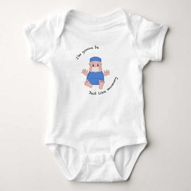 ODER Mami Baby Strampler (Vorderseite)