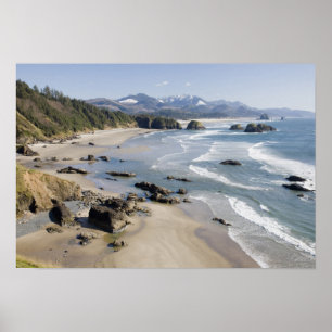 ODER, Oregon-Küste, Ecola State Park, Crescent 2 Poster