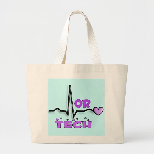 ODER TECHNOLOGIE Geschenke--QRS Entwurf Jumbo Stoffbeutel (Vorne)