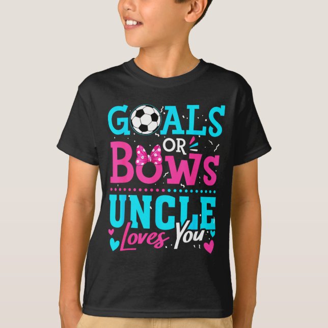 Oder Tore Onkel liebt Fußball Bogen T-Shirt (Vorderseite)