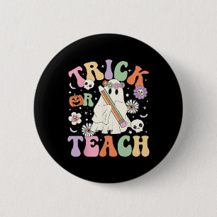 Oder unterrichten Sie Niedlich Teacher Halloween R Button
