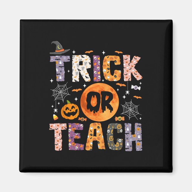 Oder unterrichtet lustige Lehrer Halloween Ghost Magnet (Vorne)
