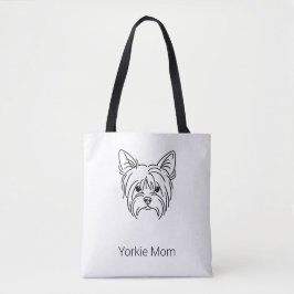 odern Yorkie Face Line Art  | Personalized Name