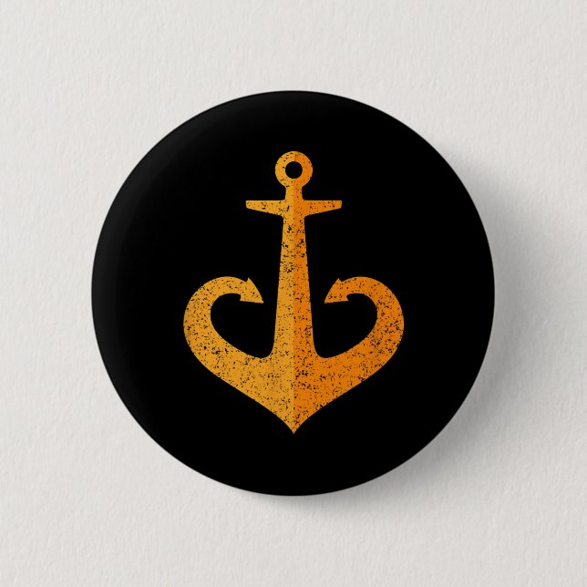 Odesa Odessa Anker Emblem Symbol Ukraine Ukr  Button (Vorderseite)