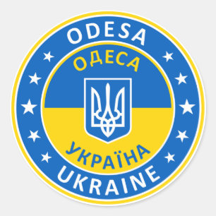 Odesa Ukraine Runder Aufkleber