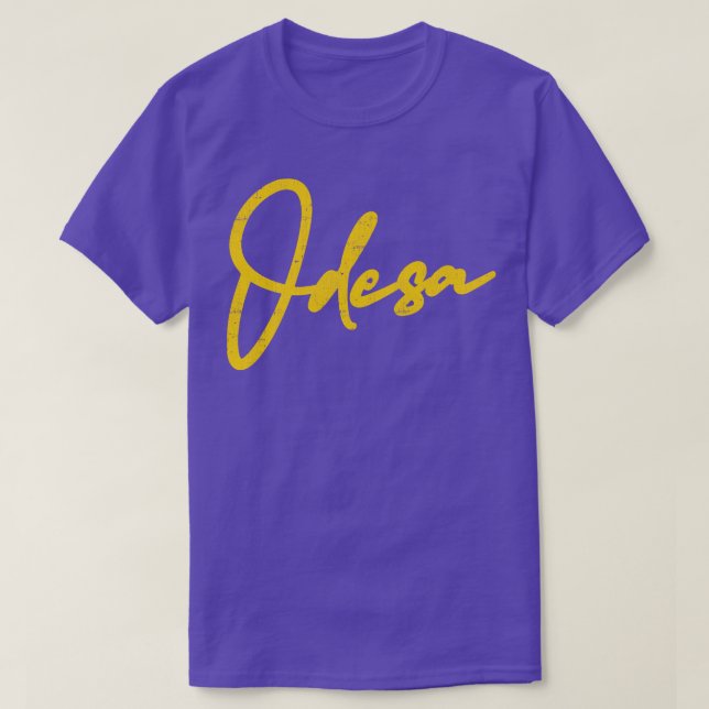 Odesa Vintag verblassenes Design T-Shirt (Design vorne)