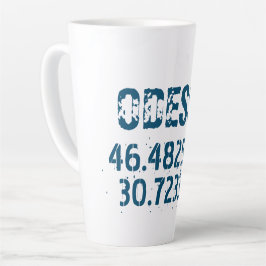 Odessa Ukraine Latitude & Longitude beunruhigt Milchtasse