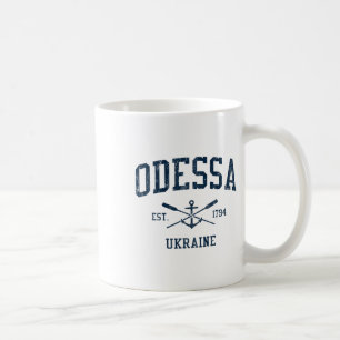Odessa Vintage Marine Kreuzruder und Bootsanker  Kaffeetasse