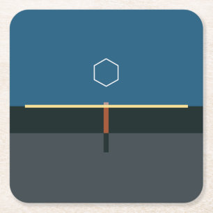 ODESZA ein Moment-getrennt Minimalistischer Rechteckiger Pappuntersetzer