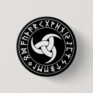 Odhroerir Rune-Schild Button