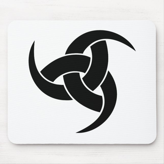 Odhroerir Rune-Schild Mousepad (Vorne)