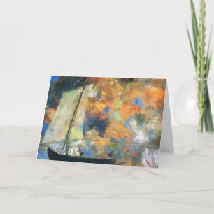 Odilon Redon- Blumen-Wolken Karte