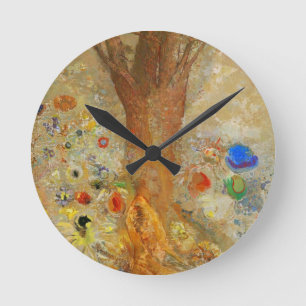 Odilon Redon Buddha In His Youth Runde Wanduhr