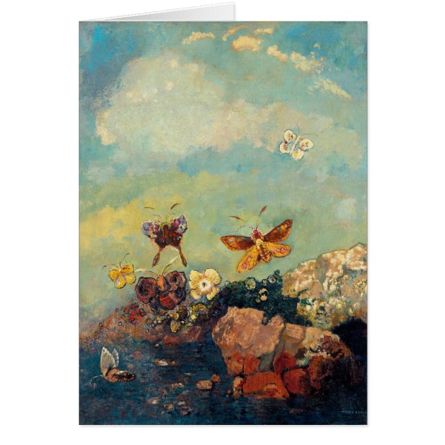 Odilon Redon Butterfys Vintage Symbolismus Kunst (Vorne)
