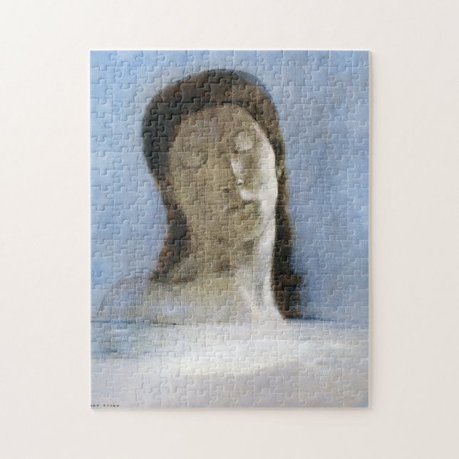 Odilon Redon, closed eyes 1890  Puzzle (Vertikal)