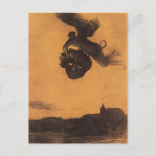Odilon Redon - Der Teufel haut in die Luft Postkarte