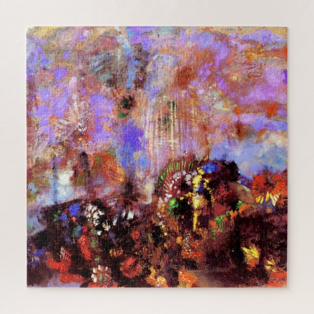 Odilon Redon Gemälde - Zusammensetzung, Blume Puzzle (Vertikal)
