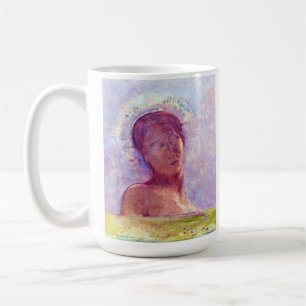 Odilon Redon, geschlossene Augen 1889 Kaffeetasse
