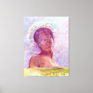 Odilon Redon, geschlossene Augen 1889 Leinwanddruck