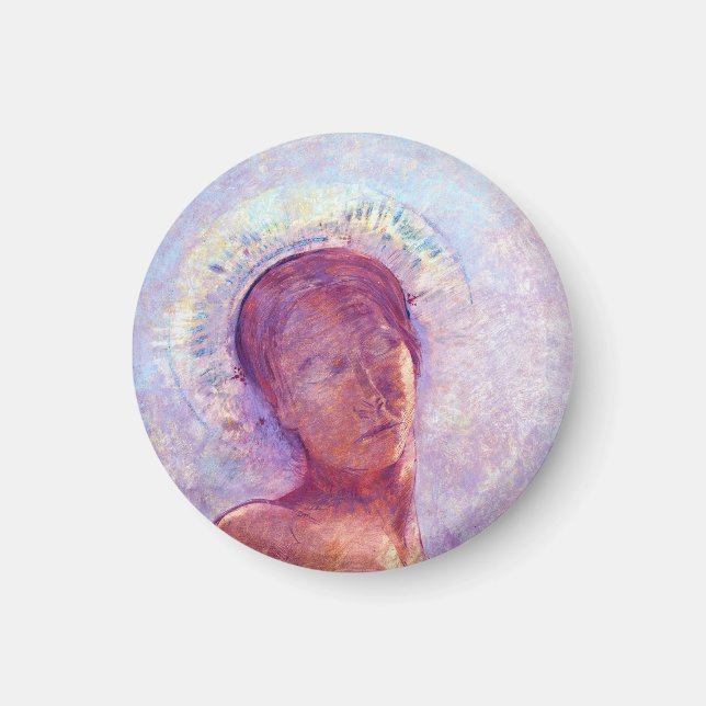 Odilon Redon, geschlossene Augen 1889 Magnet (Vorne)