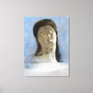 Odilon Redon, geschlossene Augen 1890 Leinwanddruck