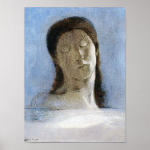 Odilon Redon, geschlossene Augen 1890  Poster