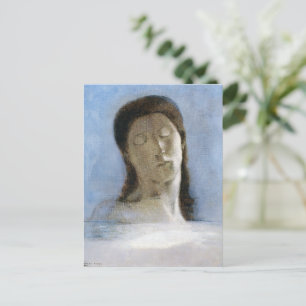 Odilon Redon, geschlossene Augen 1890 Postkarte