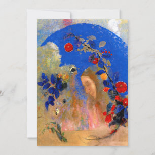 Odilon Redon - Profil unter einem Pfeil Karte