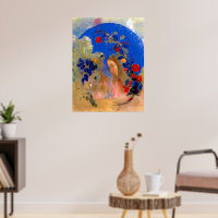 Odilon Redon - Profil unter einem Pfeil