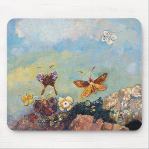 Odilon Redon, Schmetterlinge,1910 Mousepad