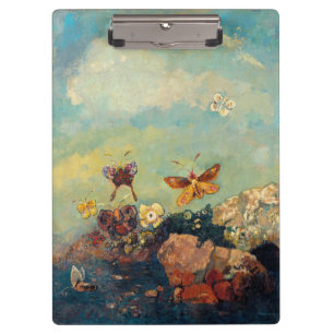 Odilon Redon Schmetterlinge Vintage Symbolismus Ku Klemmbrett