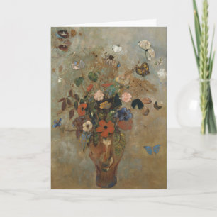 Odilon Redon, Stillleben mit Blumen - Geburtstag Karte