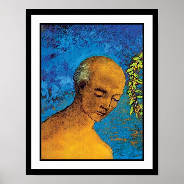 Odilon Redon The Crown - Kunstsymbolismus Poster (Vorne)