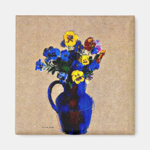 Odilon Redon: Vase aus Blume-Stiefmütterchen Magnet