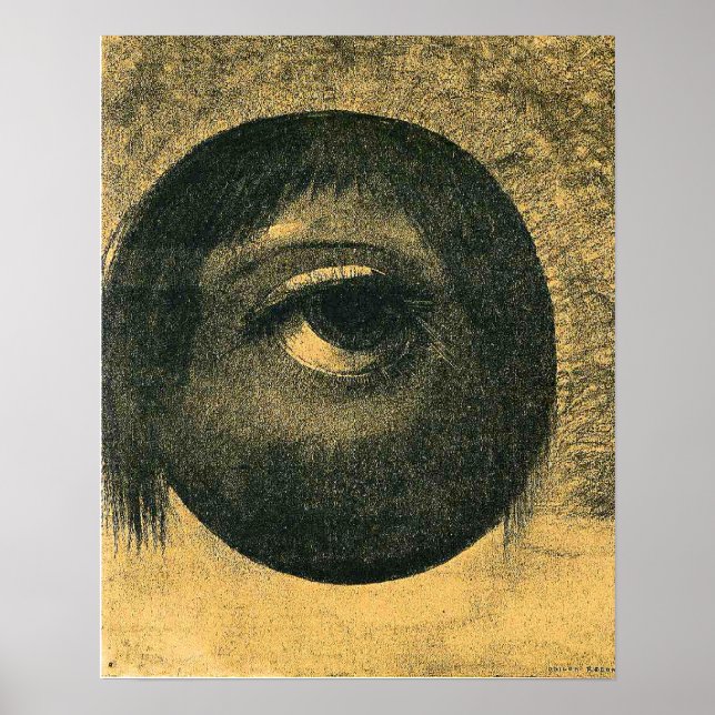 Odilon Redon - Vision, 1883,  Poster (Vorne)