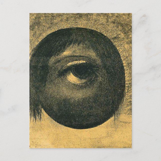 Odilon Redon - Vision, 1883,  Postkarte (Vorderseite)