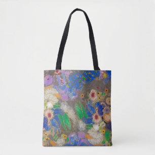 Odilon Redons abstrakter Blumenhintergrund.