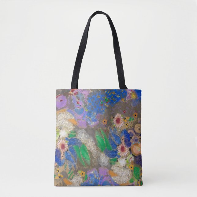 Odilon Redons abstrakter Blumenhintergrund. (Vorderseite)