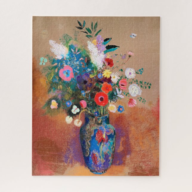 Odilon Redons Gemälde, Bouquet of Flowers, Puzzle (Vertikal)
