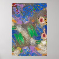 Odilon Redons Hintergrund für abstrakte Blume.LGE