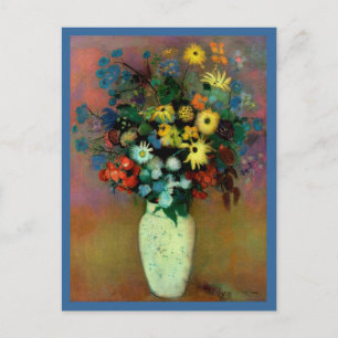 Odilon Redons Vasen mit Blumen (1914) Postkarte