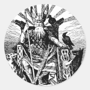 odin-14 runder aufkleber